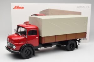 Mercedes L 911 Piros Schuco 1:18 450016400 Fém – 8. kép a 8-ből