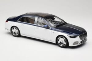 Mercedes Maybach S-Class Z223 Nautical Blue Diamond White Almost Real 1:18 820126 Fém – 6. kép a 8-ből
