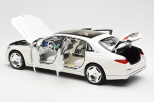 Mercedes Maybach S680 4Matic X223 Diamond Fehér Norev 1:18 183918 Fém – 5. kép a 8-ből