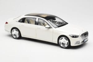 Mercedes Maybach S680 4Matic X223 Diamond Fehér Norev 1:18 183918 Fém – 6. kép a 8-ből
