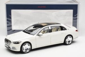 Mercedes Maybach S680 4Matic X223 Diamond Fehér Norev 1:18 183918 Fém – 8. kép a 8-ből