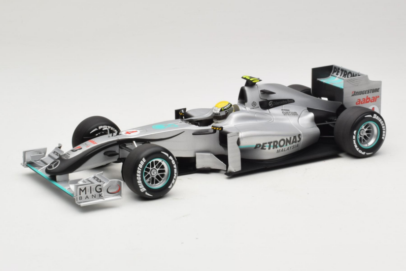Mercedes MGP W01 #4 N. Rosberg Mercedes GP Showcar 2010 Minichamps 1:18 150100074 Fém