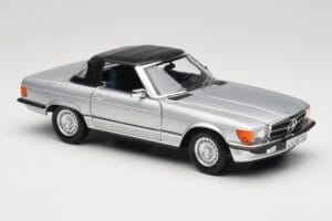 Mercedes R107 380 SL Ezüst Norev 1:18 183725 Fém – 6. kép a 8-ből