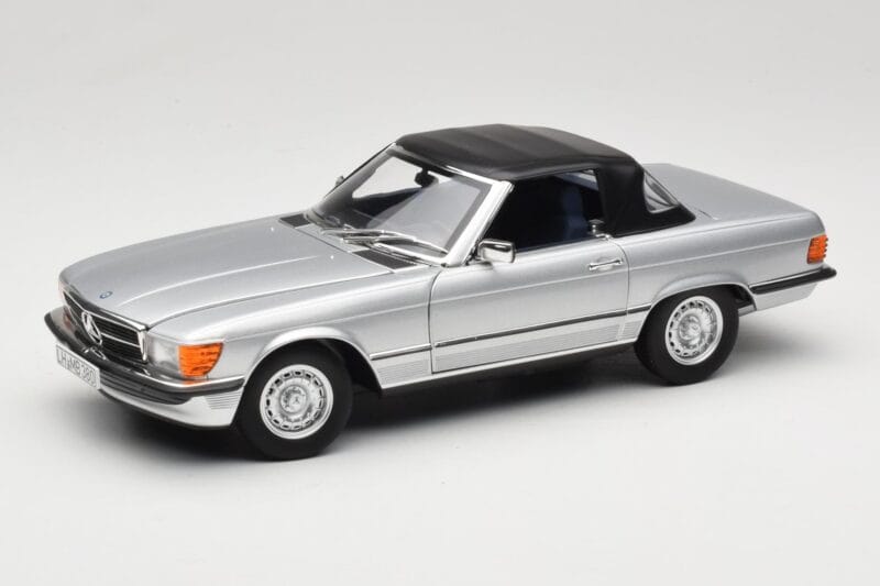 Mercedes R107 380 SL Ezüst Norev 1:18 183725 Fém