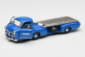 Mercedes Renntransporter Blue Wonder CMC 1:43 M-036K Fém – 2. kép a 8-ből