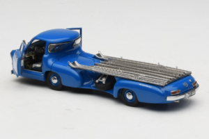 Mercedes Renntransporter Blue Wonder CMC 1:43 M-036K Fém – 5. kép a 8-ből