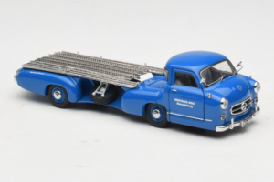 Mercedes Renntransporter Blue Wonder CMC 1:43 M-036K Fém – 6. kép a 8-ből