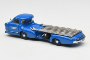 Mercedes Renntransporter Blue Wonder CMC 1:43 M-036K Fém – 7. kép a 8-ből