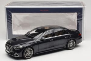 Mercedes S-Class W223 AMG Line Anthracite Blue Norev 1:18 183800 Fém – 8. kép a 8-ből
