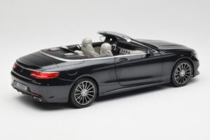 Mercedes S-Class Kabrió A217 Magnetite Fekete Metál Norev 1:18 B66960354 Fém – 3. kép a 8-ből