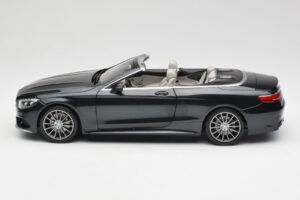 Mercedes S-Class Kabrió A217 Magnetite Fekete Metál Norev 1:18 B66960354 Fém – 4. kép a 8-ből