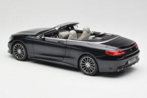 Mercedes S-Class Kabrió A217 Magnetite Fekete Metál Norev 1:18 B66960354 Fém – 7. kép a 8-ből