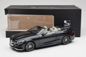 Mercedes S-Class Kabrió A217 Magnetite Fekete Metál Norev 1:18 B66960354 Fém – 8. kép a 8-ből