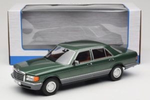 Mercedes S-Class W126 Metallic Green MCG 1:18 MCG18549 Fém – 6. kép a 6-ből