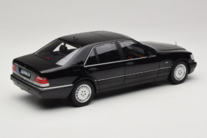 Mercedes S-Class W140 S600 Obsidian Black Metallic Norev 1:18 183045 Fém – 3. kép a 8-ből