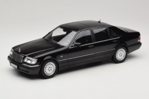 Mercedes S-Class W140 S600 Obsidian Black Metallic Norev 1:18 183045 Fém