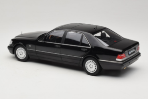 Mercedes S-Class W140 S600 Obsidian Black Metallic Norev 1:18 183045 Fém – 7. kép a 8-ből