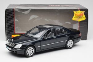 Mercedes S-Class W220 Kék Maisto 1:18 56051 Fém – 8. kép a 8-ből