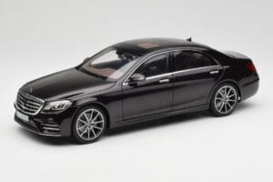 Mercedes S-Class W222 AMG Line Ruby Fekete Metallic Norev 1:18 183483 Fém