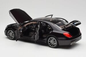 Mercedes S-Class W222 AMG Line Ruby Fekete Metallic Norev 1:18 183483 Fém – 5. kép a 8-ből