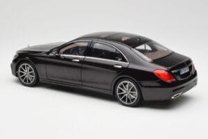 Mercedes S-Class W222 AMG Line Ruby Fekete Metallic Norev 1:18 183483 Fém – 7. kép a 8-ből
