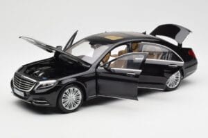 Mercedes S-Class W222 Fekete Metallic Norev 1:18 183480 Fém – 2. kép a 8-ből
