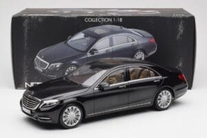 Mercedes S-Class W222 Fekete Metallic Norev 1:18 183480 Fém – 8. kép a 8-ből