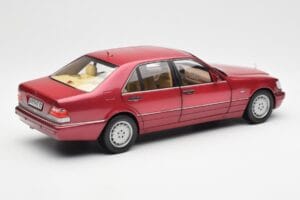 Mercedes S500 W140 Piros Metallic Norev 1:18 183579 Fém – 3. kép a 8-ből