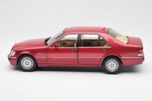 Mercedes S500 W140 Piros Metallic Norev 1:18 183579 Fém – 4. kép a 8-ből