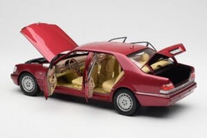 Mercedes S500 W140 Piros Metallic Norev 1:18 183579 Fém – 5. kép a 8-ből