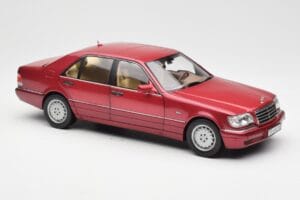 Mercedes S500 W140 Piros Metallic Norev 1:18 183579 Fém – 6. kép a 8-ből