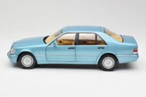 Mercedes S500 W140 Türkiz Metál Norev 1:18 183561 Fém – 4. kép a 8-ből