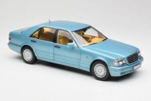 Mercedes S500 W140 Türkiz Metál Norev 1:18 183561 Fém – 6. kép a 8-ből