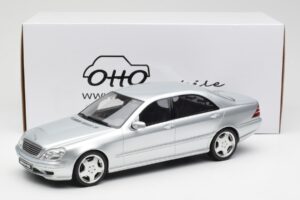 Mercedes AMG S55 W220 Ezüst Otto 1:18 OT292 Gyanta – 6. kép a 6-ből