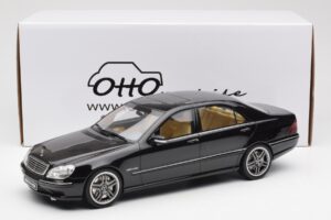 Mercedes AMG S65 W220 Fekete Otto 1:18 OT846 Gyanta – 6. kép a 6-ből