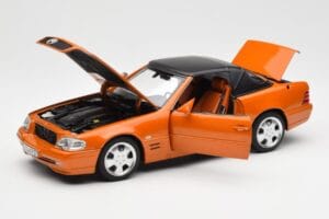 Mercedes SL 500 R129 Narancssárga Metallic Norev 1:18 183752 Fém – 2. kép a 8-ből