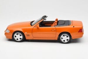 Mercedes SL 500 R129 Narancssárga Metallic Norev 1:18 183752 Fém – 4. kép a 8-ből