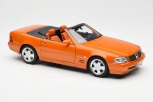 Mercedes SL 500 R129 Narancssárga Metallic Norev 1:18 183752 Fém – 6. kép a 8-ből