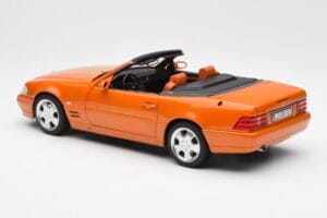 Mercedes SL 500 R129 Narancssárga Metallic Norev 1:18 183752 Fém – 7. kép a 8-ből
