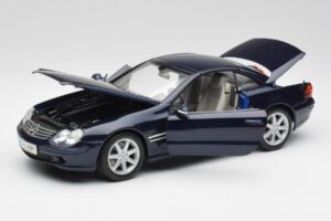 Mercedes SL 500 R230 Kék Maisto 1:18 B66962126 Fém – 2. kép a 8-ből