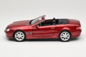 Mercedes SL 500 R230 Red Metallic Limitált Kiadás Norev 1:18 183841 Fém – 4. kép a 8-ből