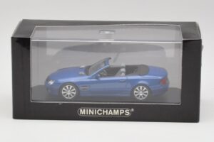 Mercedes SL R230 Tanzanite Kék Minichamps 1:43 B66962250 Fém – 4. kép a 4-ből