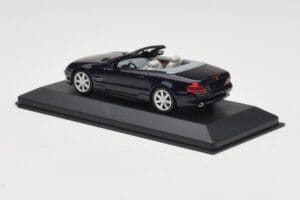 Mercedes SL500 R129 Dark Blue Metallic Minichamps 1:43 SL001 Fém – 3. kép a 4-ből