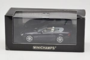 Mercedes SL500 R129 Dark Blue Metallic Minichamps 1:43 SL001 Fém – 4. kép a 4-ből