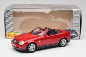 Mercedes SLK 230 R170 Piros Maisto 1:18 56023 Fém – 9. kép a 9-ből