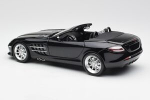 Mercedes SLR McLaren Roadster R199 Crystal Galaxit Fekete Minichamps 1:18 B66961004 Fém – 7. kép a 8-ből