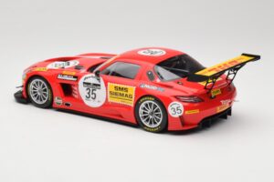 Mercedes SLS AMG GT3 #35 T. Heyer / T. Jager 24 Hours of Spa 2011 Minichamps 1:18 B66960196 Fém – 5. kép a 6-ből