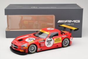 Mercedes SLS AMG GT3 #35 T. Heyer / T. Jager 24 Hours of Spa 2011 Minichamps 1:18 B66960196 Fém – 6. kép a 6-ből