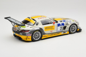 Mercedes SLS AMG GT3 #21 Rowe Racing M. Hartung / N. Heyer ADAC 24 Hours Nurburgring 2013 Minichamps 1:18 151133121 Fém – 2. kép a 6-ből
