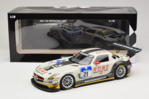 Mercedes SLS AMG GT3 #21 Rowe Racing M. Zehe / M. Hartung ADAC 24h Nurburgring 2012 Minichamps 1:18 151123121 Fém – 6. kép a 6-ből